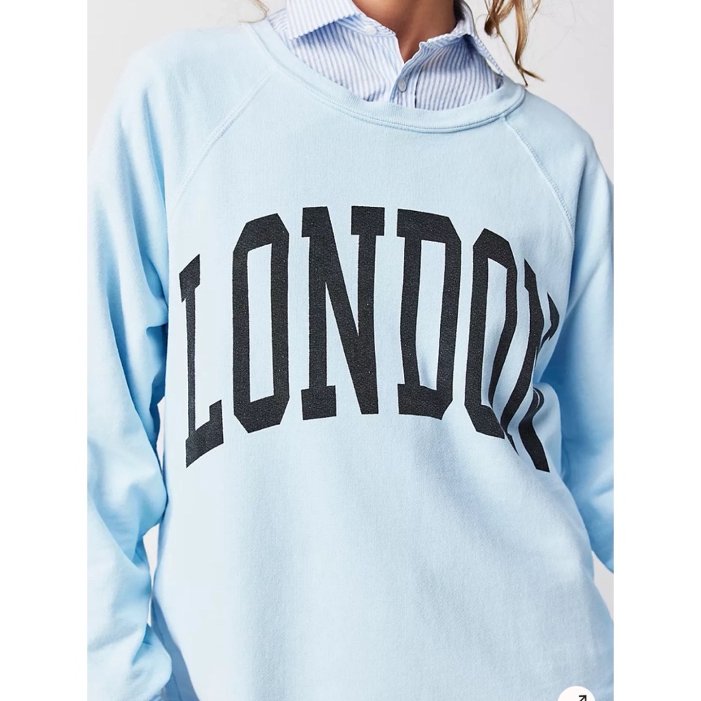 NWT Free People Retro Brand “LONDON” Sweatshirt